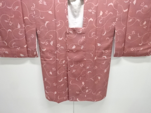 JAPANESE KIMONO / UNUSED MICHIYUKI COAT / ARABESQUE FLOWER